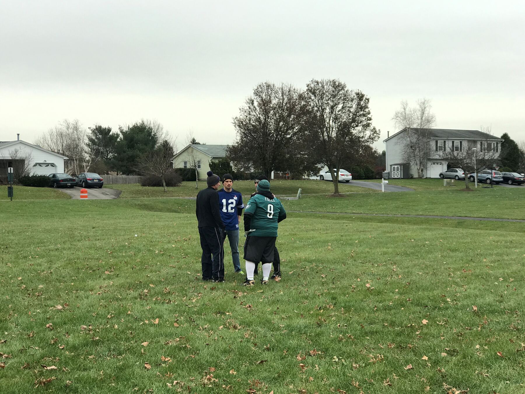 Football during the DeWees Invitational
