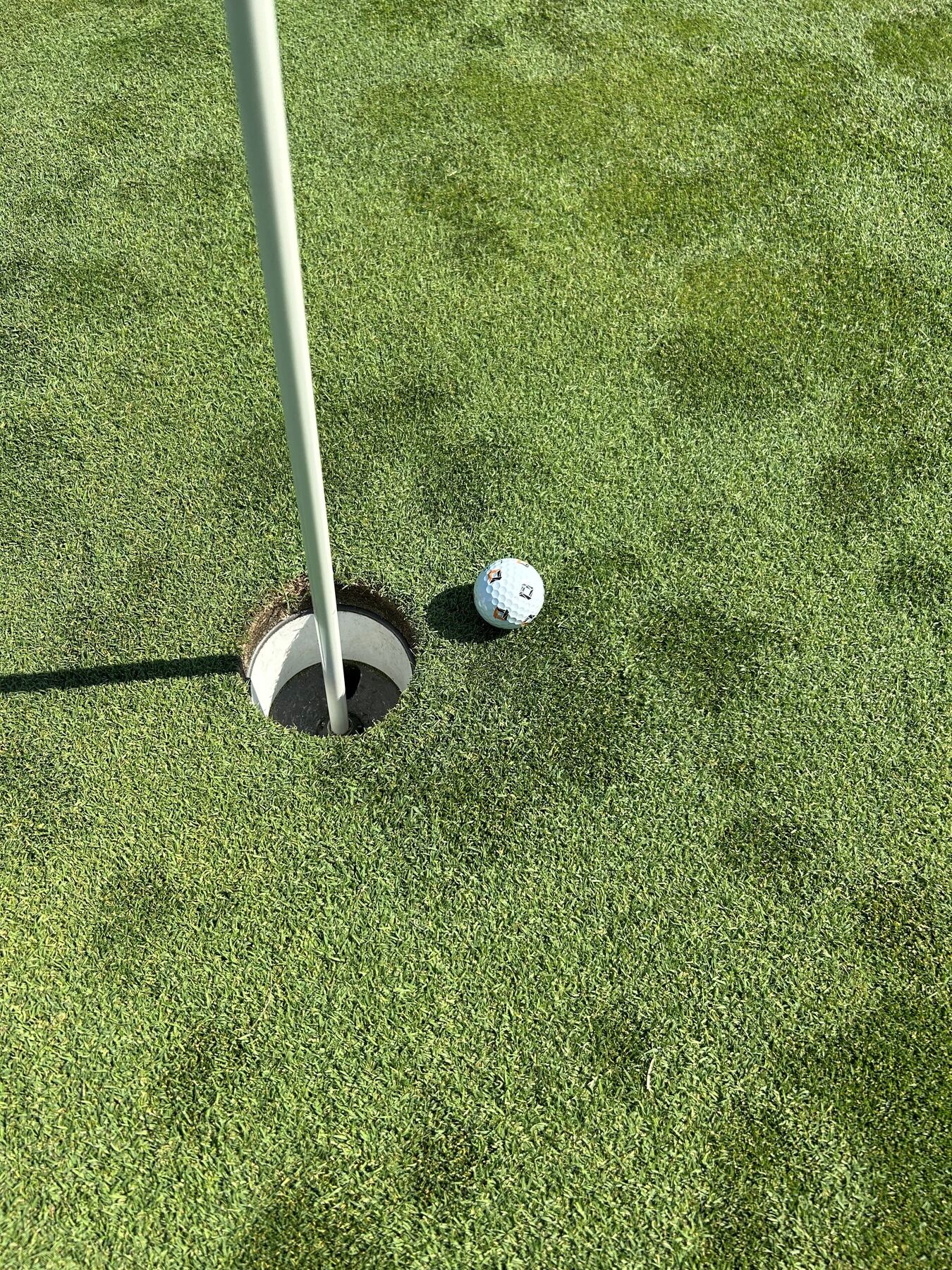 Kerry's actual tee shot during the practice round at Overlook Golf Course on July 19, 2024